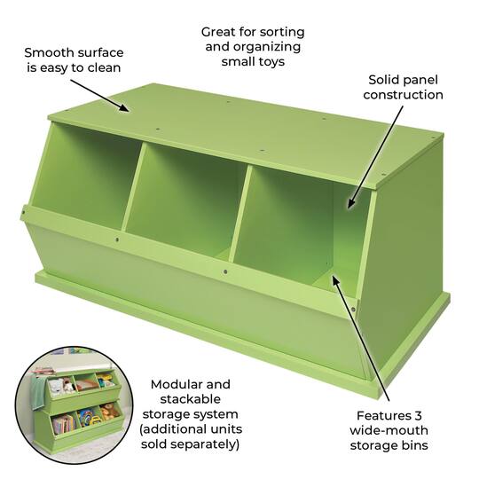 Badger Basket Bin Stackable Storage Cubby